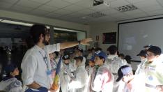Una de las actividades que se realizan en el Planetario de Huesca.