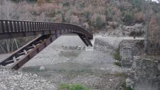 Puente sobre el Gállego que ahora permite recorrer de punta a punta el Camino del Pastor