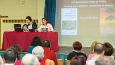 La presidenta del distrito de Torrero, Luisa Broto, inaugura la XIII edición de la Semana de las Letras de Torrero