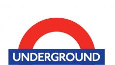 Logo del metro de Londres.