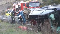 Los tres heridos fueron trasladados en ambulancia al hospital Arnau Vilanova de Lérida.