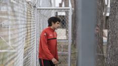 Vallejo, en la Ciudad Deportiva del Real Zaragoza