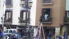Rodaje de 'Villaviciosa de al lado' en Graus.