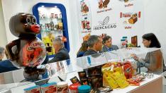Expositor de Chocolates Lacasa en la feria Alimentaria celebrada esta semana en Barcelona.