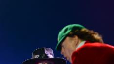 Axl Rose y Angus Young en el concierto de Lisboa