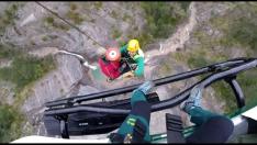 Rescate de un montañero herido