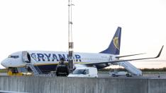 Un avión de Ryanair, evacuado por una fuerte discusión de dos pasajeros