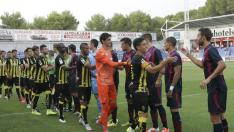 Imagen de un derbi de pretemporada.