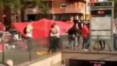 Imágenes de la agresión a dos mujeres en Barcelona.