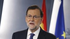 Comparecencia de Mariano Rajoy este viernes.