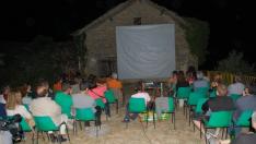 El público en una proyección de la Muestra de Cine más pequeña del mundo