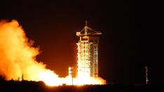 Lanzamiento del satélite desde el Centro de Lanzamiento de Jiuquan, en el desierto de Gobi.