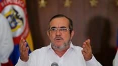 El líder de las FARC, Rodrigo Londoño Echeverri 'Timochenko', declaró este domingo en La Habana el alto el fuego definitivo.