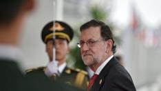Mariano Rajoy a su llegada a la cumbre del G20