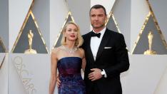 Naomi Watts y Liev Schreiber en la última gala de los Oscar.
