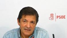 Javier Fernández, durante el Comité Federal