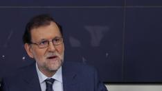 Mariano Rajoy este lunes en la Junta Directiva Nacional del PP