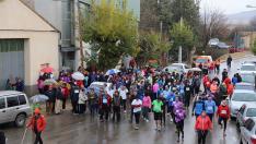 Casi 700 personas participan en una marcha solidaria en Torrijo del Campo a beneficio de Aspanoa.