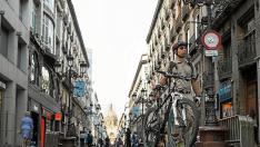 calle de Alfonso I, uno de los últimos ejemplos de peatonalización en Zaragoza.