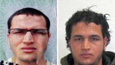 Fotografías facilitadas por la policía del tunecino Anis Amri, buscado por el atentado en Berlín.