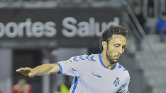 Germán, el pasado sábado en el Heliodoro Rodríguez en el partido Tenerife-Real Zaragoza.