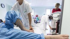 Rehabilitación en el hospital Miguel Servet.