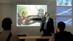 Charla sobre vuelo a vela programada en la pasada Semana de la Aeronáutica de Soria.