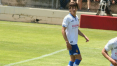 Julián Delmás, en un partido reciente con el RZD Aragón.