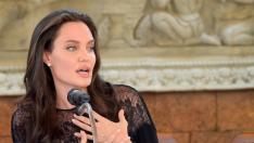 Angelina Jolie en Camboya.