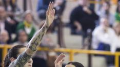 CarolinaEsparcia, en un partido contra el Perfumerías