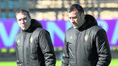 Rodri, junto a Raúl Agné, en una sesión de trabajo.