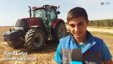David Lafoz, joven agricultor: Para mi el campo es la vida. Me crié aquí con mi padre y espero seguir