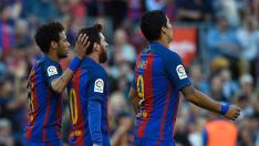 Messi, Neymar y Luis Suárez mantienen vivo al Barça en la Liga