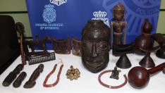 Detienen a 3 hombres por robar un centenar de piezas de arte de una vivienda en Ibieca