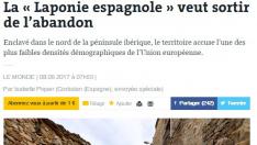 Captura del reportaje de 'Le Monde' sobre Teruel.