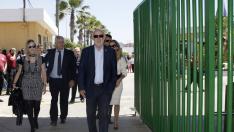 El fiscal general del Estado, José Manuel Maza, en su visita al CETI de Melilla.