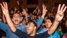 Protestas en Marruecos en demanda de mejoras sociales de la región del Rif.