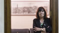 Cristina Narbona, en el Colegio de Abogados de Zaragoza.