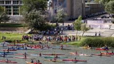 Asociaciones y clubes se movilizan en defensa del Azud y del río Ebro 