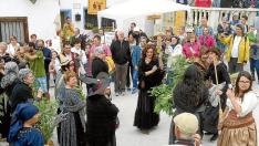 Carmen París, Bruja de Honor, participó en los numerosos actos organizados en Trasmoz.