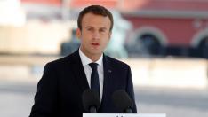 Macron, en el homenaje a las víctimas del atentado de Niza.