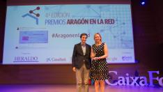 La consejera y presidenta de la APL, Marta Gastón, con Antonio Vargas, responsable de Asuntos Públicos de Google España.