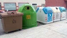 Contenedores de reciclaje en Huesca