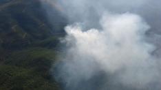 Declarado un incendio forestal en Las Peñas de Riglos