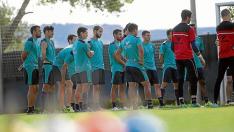 El Huesca, en modo competición