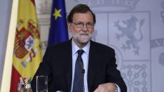 Rajoy tras la reunión de Gobierno.