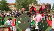 El mercado medieval de la Ciudadela ha sido uno de los eventos del festival.