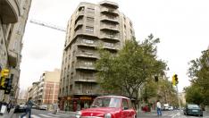 El edificio Duende se ubica en la esquina de Juan Pablo Bonet y Gascón de Gotor donde se ubicaba la antigua Casa del Duende.