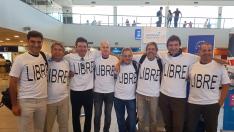 Una fotografía que se tomaron en el aeropuerto de Rosario.