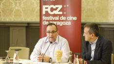 José Luis Anchelergues y Fernando Rivarés presentaron el XXII Festival de Cine de Zaragoza.